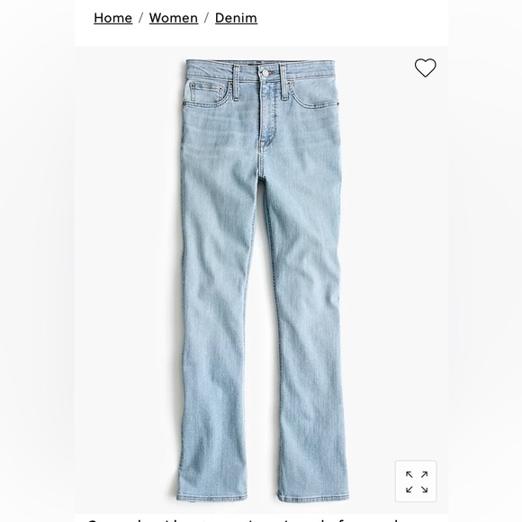 J. Crew Denim - NWT J. Crew Curvy Billie Demi Boot in Pale Fog Wash 32P